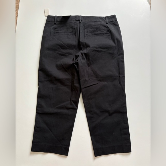 Talbots Skimmer Cropped Pants Size 10 Petite Black New - Picture 2 of 9
